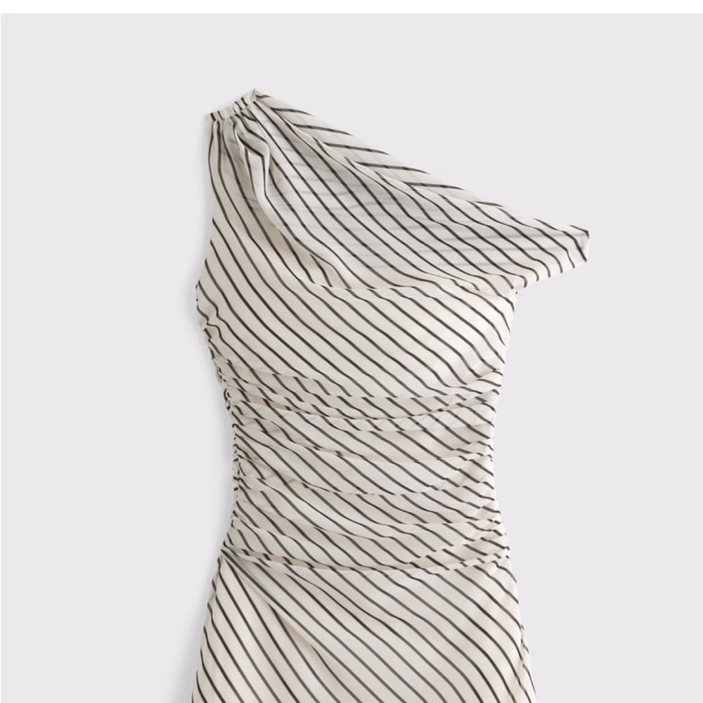 Abercrombie & Fitch One-Shoulder Draped Mini Dress
